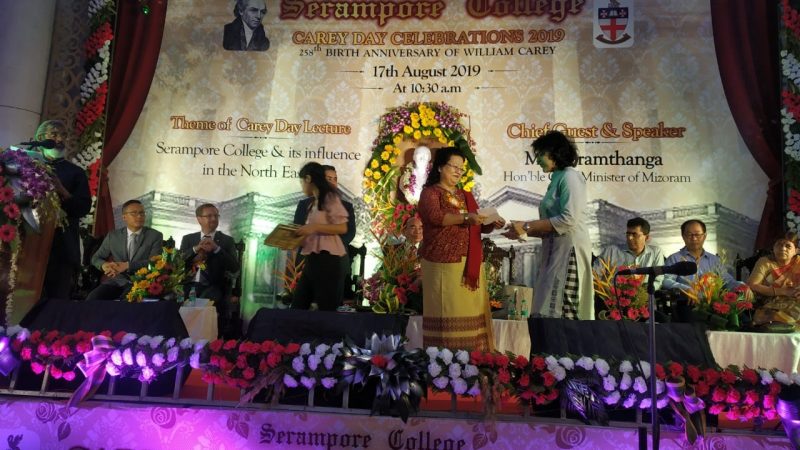 CHIEF MINISTER IN SERAMPORE COLLEGE AH CAREY DAY HMANPUI