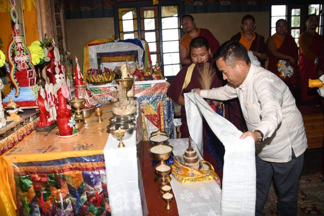 HCM visits Alley Dara Bhutia Gumpa at Maniram Bhanjyang