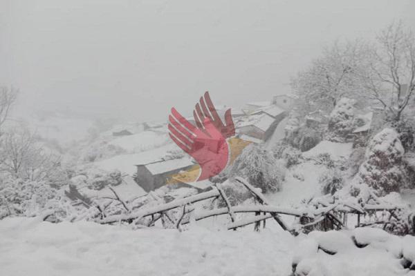 उत्तराखंड : भारी बर्फबारी से औली, कई गांवों से संपर्क कटा