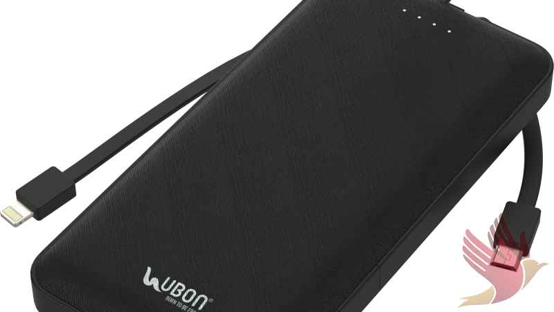 UBON Launches India’s first 3 in 1  in-built wires support PB-X12 Power King Portable Power Bank