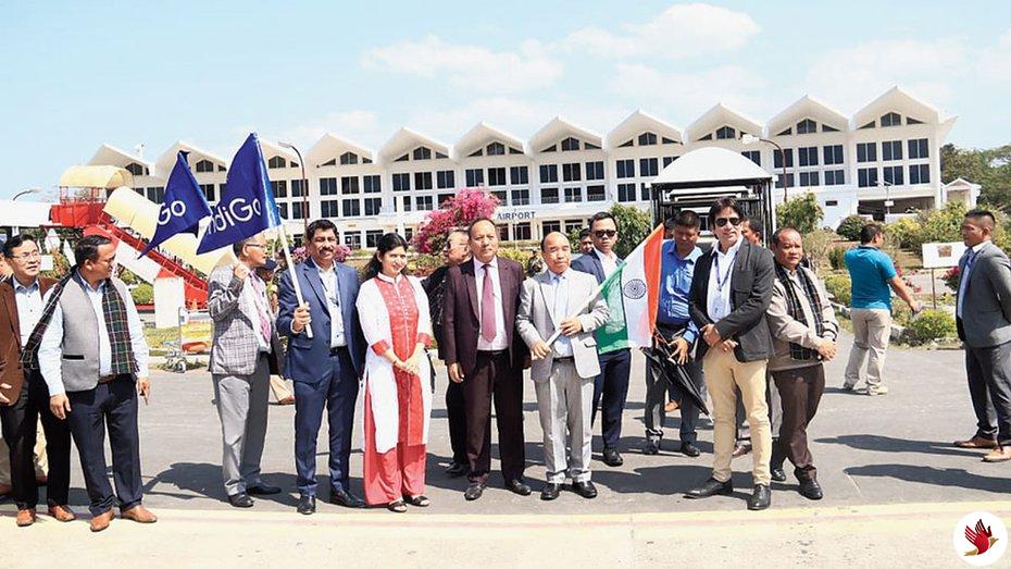 First IndiGo flight on Aizawl-Guwahati-Agartala sector