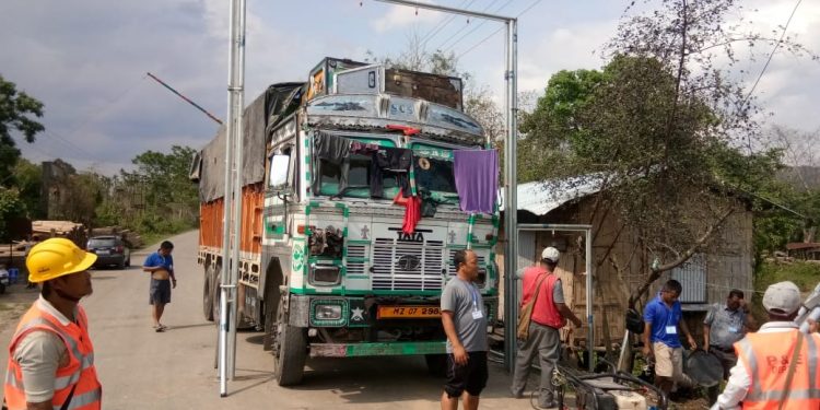 Mizoram installs disinfectant chamber at entry points