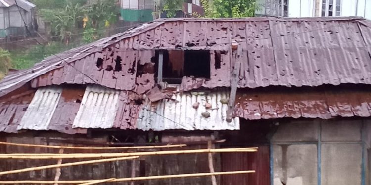 Rain and hailstorm damage 268 houses in Mizoram