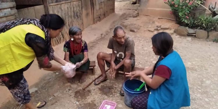 Nagaland: Frontline health workers sensitizing people on COVID-19 in Phek