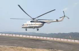 Helicopter carrying essential commodities flies off to Vijoynagar