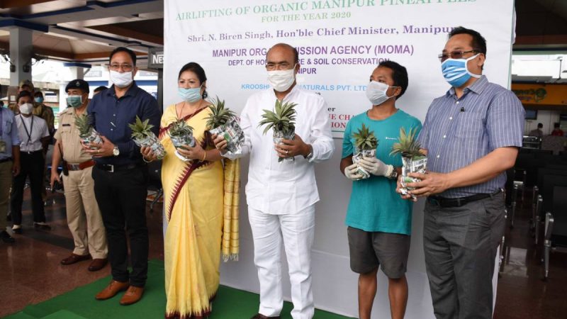 Shipment of organic pineapples flagged off from Manipur