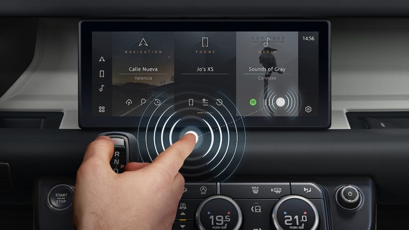 JAGUAR LAND ROVER DEVELOPS CONTACTLESS TOUCHSCREEN TO HELP FIGHT BACTERIA AND VIRUSES